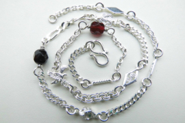 Zilveren baby alakondre ketting (dun)