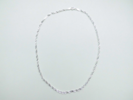 Zilveren singapore ketting (dik)