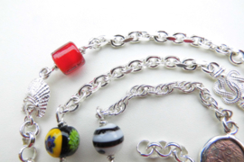 Zilveren alakondre ketting (55 cm)