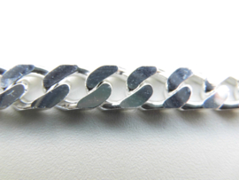 Zilveren cuban bracelet.