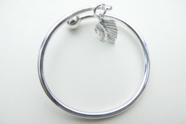 Zilveren indiaan boei armband.