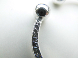 Exclusief - Zilveren boei armband "piet piet" (dikker en grotere bal)