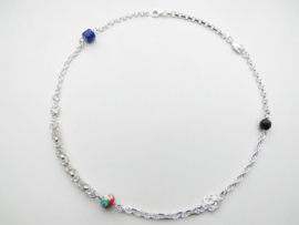 Zilveren alakondre ketting (50 cm)