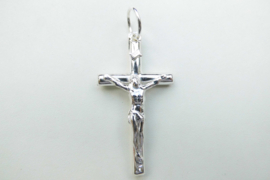 Zilveren kruis hanger.