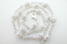 Zilveren makka-peri lontai ketting. (medium)