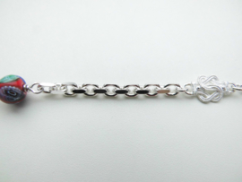 Zilveren alakondre ketting (60 cm)