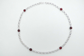 Zilveren lontai ketting (55 cm)
