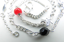 Zilveren baby alakondre ketting (dun)