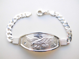 Zilveren adelaar bracelet.