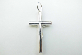 Zilveren kruis hanger.