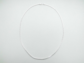 Zilveren koningsketting. (fijn) (55 cm)