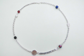 Zilveren alakondre ketting (60 cm)