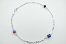 Zilveren alakondre ketting (59 cm)
