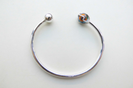 Zilveren alakondre-bal kinderen boei armband.