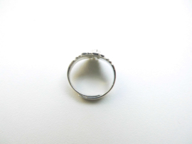 Zilveren kinderen indiaan ring.