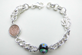 Zilveren alakondre bracelet.