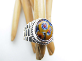 Zilveren alakondre cachet ring.