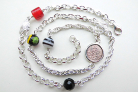 Zilveren alakondre ketting (55 cm)