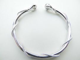 Zilveren boei armband "Power"