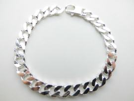 Zilveren schakel bracelet.