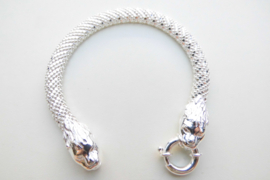 Zilver jaguar bracelet.