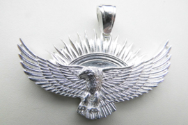 Zilveren adelaar - zon hanger.