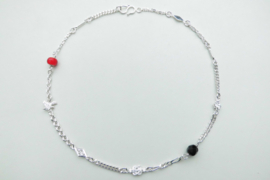 Zilveren baby alakondre ketting (dun)