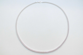 Zilveren oloisie ketting. (60 cm)