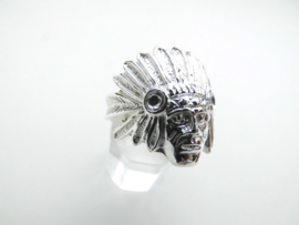 Zilveren indiaan ring.
