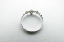 Zilveren Ierse vriendschap ring.