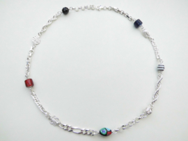 Zilveren alakondre ketting (74 cm)