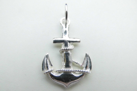 Zilveren anker hanger.