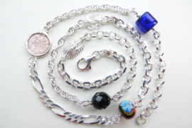 Zilveren alakondre ketting (50 cm)