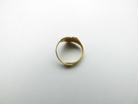 Gouden baby hartje ring.