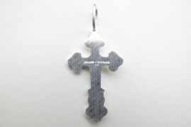 Zilveren kruis hanger.