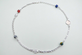 Zilveren alakondre ketting (58 cm)
