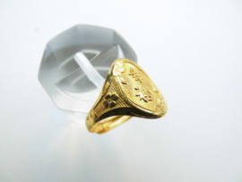 Gouden kinder ring "Geluk" (22 Karaat)