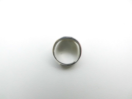 Zilveren baby ring anker 3