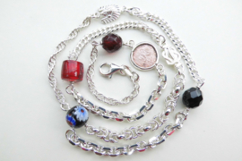 Zilveren alakondre ketting (60 cm)