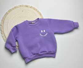 Sweater | Happy kiddo paars