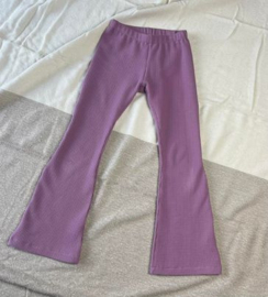 Flared pants | Waffle lavender