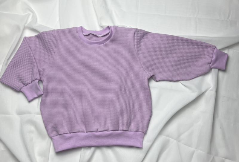 Sweater | Waffle knit lila