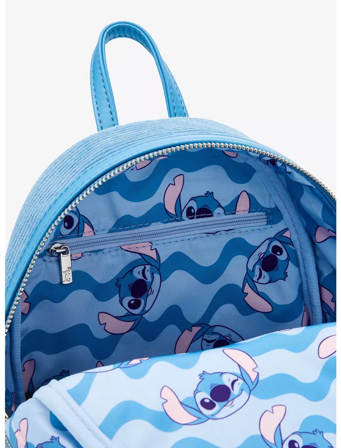 Loungefly Disney Lilo & Stitch Figural Stitch Corduroy Mini Backpack