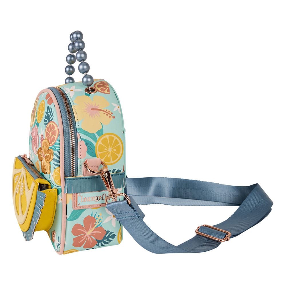 Loungefly Tropical Lemon Floral Convertible Mini Backpack & Crossbody Bag