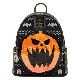 Loungefly - Disney - The Nightmare Before Christmas Jack Skellington Reversible Sequins Mini Backpack