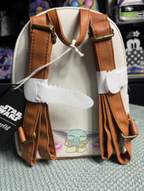 Loungefly Star Wars The Mandalorian Grogu With Frogs & Flowers Mini Backpack