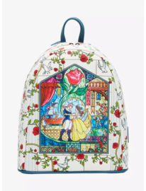 Loungefly Disney Beauty And The Beast Stained Glass Mini Backpack