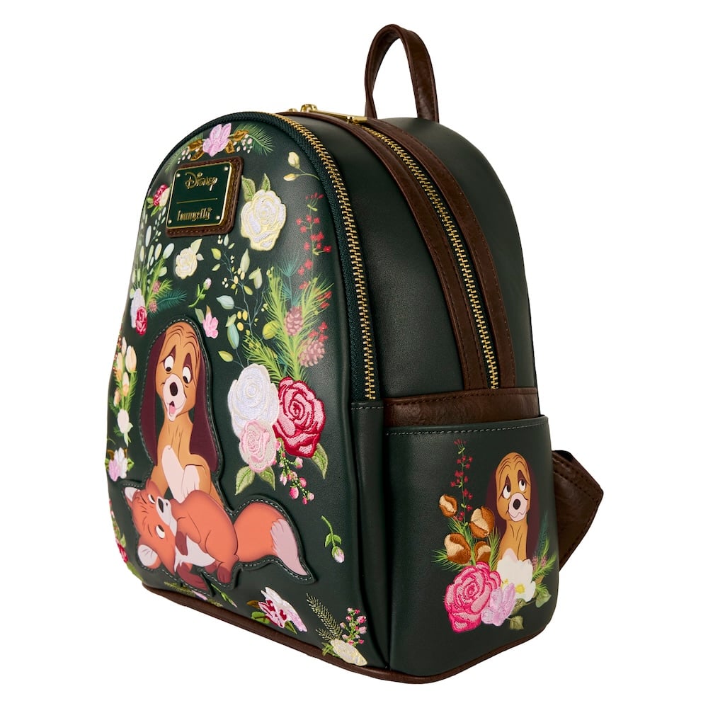 Loungefly The Fox and the Hound Forest Floral Mini Backpack