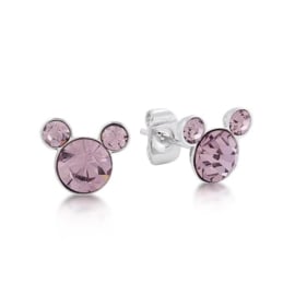 DISNEY MICKEY MOUSE - Pink Crystal Stud
