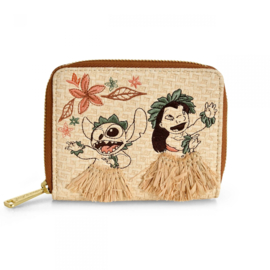 Loungefly Disney Lilo & Stitch Hula Floral Small Zip Wallet - BoxLunch Exclusive